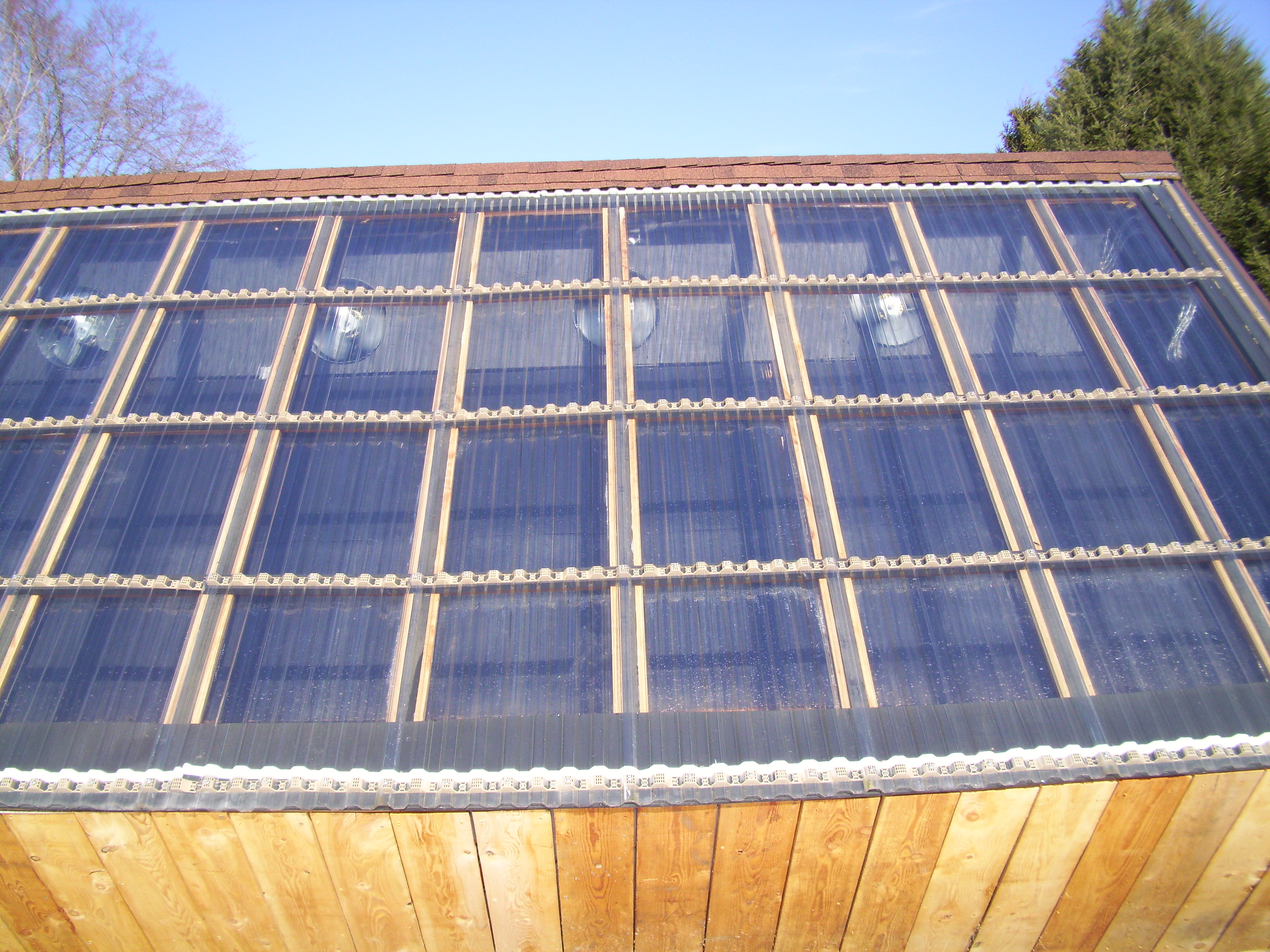 2,000 Board Foot Solar Kiln – Polycarbonate Panels | Mike Papke’s 