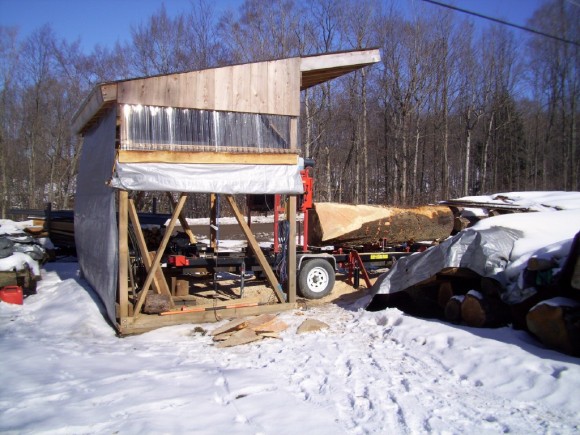 WNY Hardwoods Sawmill Weather Shelter